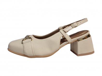 Piccadilly MAXI dámské lodičky WIDEFIT 748025-3 off white