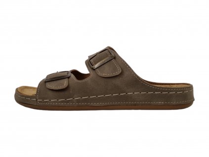 Mediline pánské pantofle S182.002 DARK CAMEL
