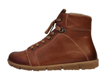 beBare dámská zimní barefoot obuv PORTO 28003 beBare hnědá