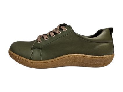 beBare NATURAL FIT dámské polobotky CMK2101 khaki