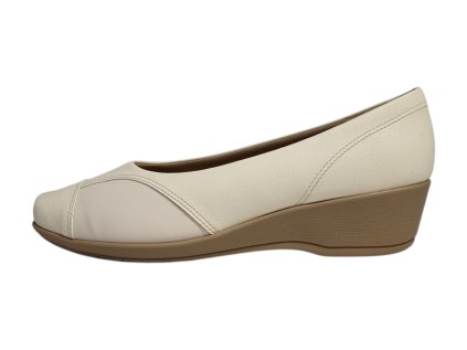 Piccadilly dámské lodičky Joanete 143222-5 krémové