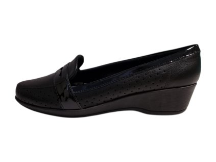 Piccadilly dámské mokasíny 143226-3 černé