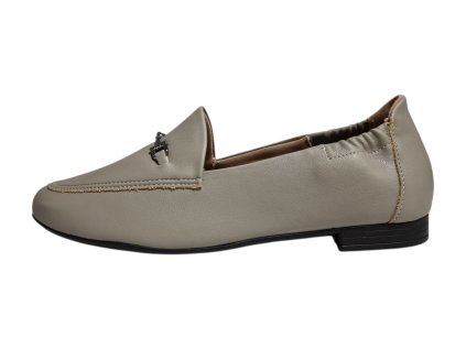 Piccadilly dámské mokasíny 104026-1 šedé