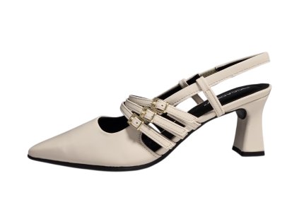 Piccadilly dámské lodičky 764008-1 krémové