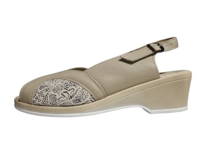 AXEL dámské kožené sandály 9905 - 2520 béžové