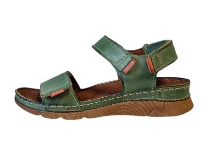 Stella dámské kožené sandály 990 zelené