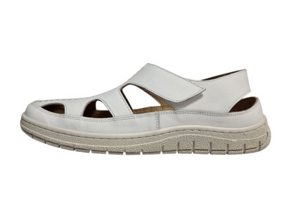 Urban ladies dámské kožené sandály 13139-1 T05 bílé