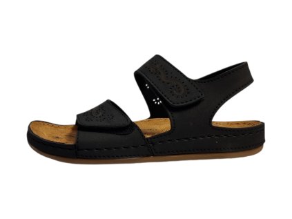 MEDI LINE dámské sandály 5601 N7 černé