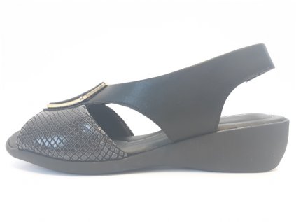 Piccadilly sandály 416077-1 černé