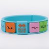 Kreativní pixelový náramek tyrkysový - face