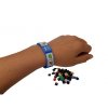 Kreativní pixelový náramek modrý DINO