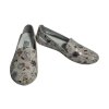 Urban ladies dámské kožené mokasíny 350 šedé s květy