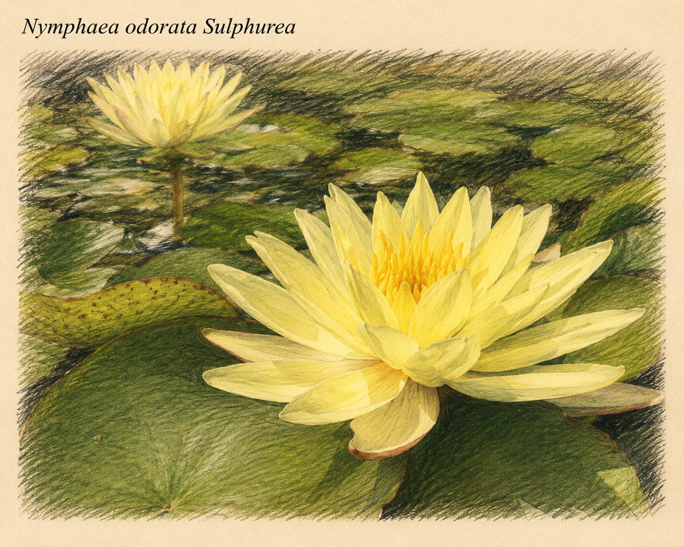 Nymphaea odorata Sulphurea