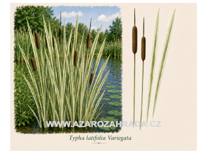 Typha latifolia Variegata