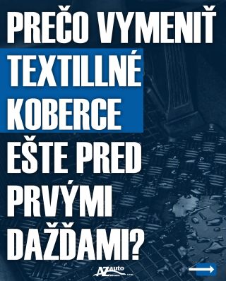 🌧️ Prvé dažde, blato a mokré topánky sú za rohom. A textilné koberce to pocítia ako prvé. 😅 Prečo ich vymeniť za gumené...