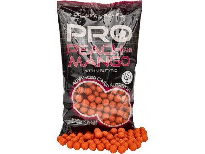 Starbaits Boilie potápivé 1kg - Pro Peach & Mango