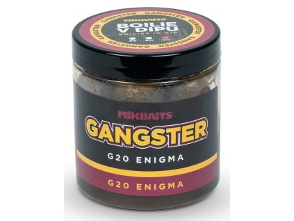 mikbaits boilie v dipu gangster g20 enigma 250 ml