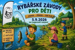 👉 Již tuto Sobotu 5.9.2026 Kolínský kapřík - dětské rybářské závody 👈 Pravidla: - děti do 15 let - měří se každá ryba, 1cm...