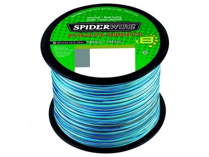 SpiderWire Pletená Šňůra Stealth Smooth 8 x8 PE Braid Blue Camo