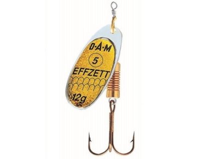 Dam Třpytka Effzett Standard Spinner Reflex Gold (Hmotnost 4g, Velikost 2)