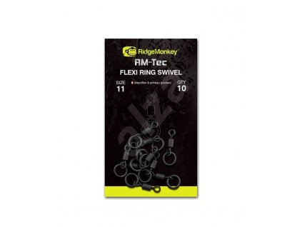 RidgeMonkey Obratlík s kroužkem Flexi Ring Swivel