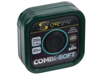Carp Spirit Šnůrla Combi-Soft Coated Braid Camo Green 20m (Nosnost 20lb)