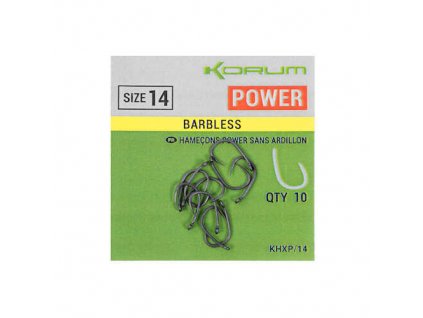 Korum Háčky Xpert Power Barbless Hooks 10ks