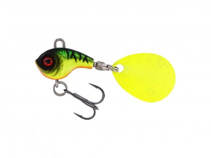 Westin Třpytka DropBite Tungsten Spin Tail Jig Firetiger