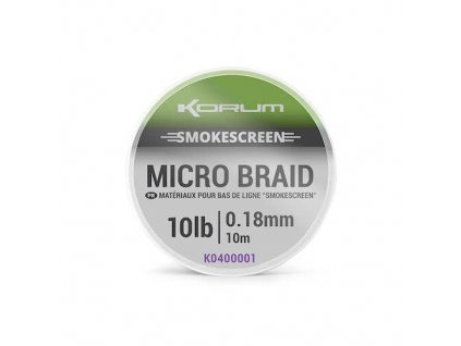 Korum Pletená Šňůra Smokescreen Micro Braid 10m