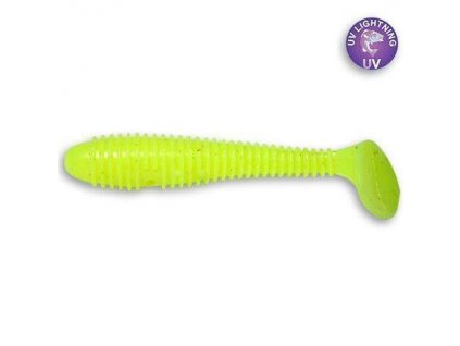 Crazy Fish Gumová Nástraha Vibro Fat Chartreuse 7,1cm 5ks