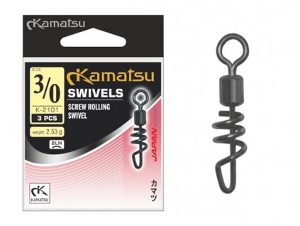Kamatsu Obratlík s Karabinou Screw RS 3ks