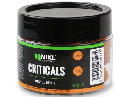 nikl boilie criticals devill krill 150 g