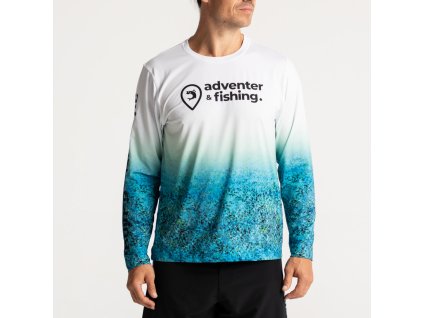 Adventer Fishing Funkční UV Tričko Bluefin Trevally (Velikost XXL)