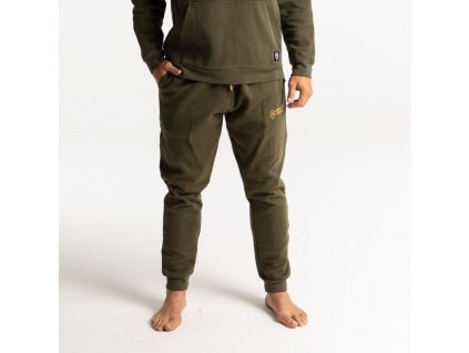 Adventer Fishing Bavlněné Tepláky Khaki (Velikost XXL)