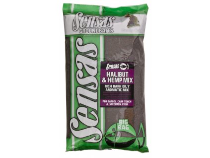 Sensas Big BAG HALIBUT & HEMP MIX (Halibut+Konopí) 2kg