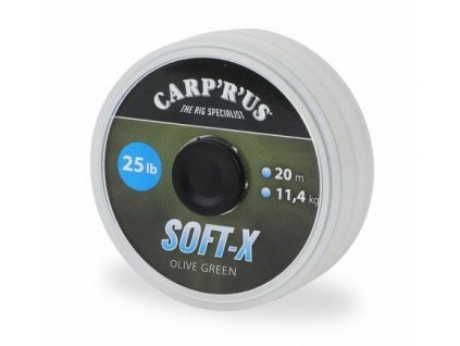 Carp´R´Us Návazcová Šňůrka Soft-X Olive Green 20 m