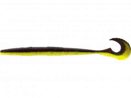 Westin Gumová Nástraha Swimming Worm Black Chartreuse