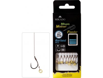 Mikado Návazec Method Feeder s Gumičkou 10cm 8ks (Velikost háčku #10)