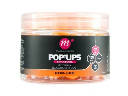 Mainline Plovoucí Boilie High Visual Mini Pop Ups Scopex Blackcurrant