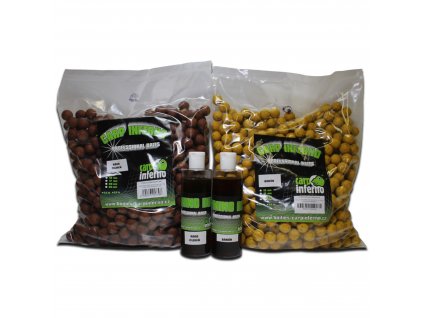 Carp Inferno AKCE Boilies Light Line 3 kg + 250 ml Booster