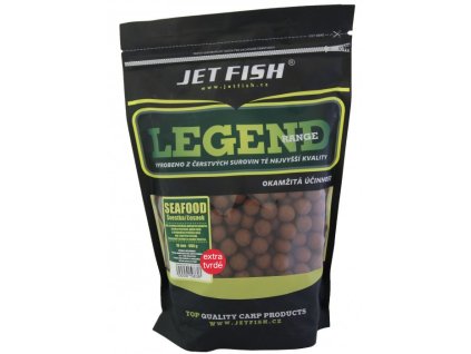 Jet Fish Boilie Extra Tvrdé Legend Range Seafood_Švestka/Česnek 250g