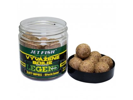 jet fish vyvazene boilie legend range zluty impuls orech javor 250 ml