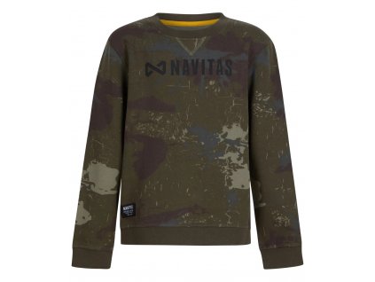 Navitas Mikina Identity Camo Kids Sweatshirt