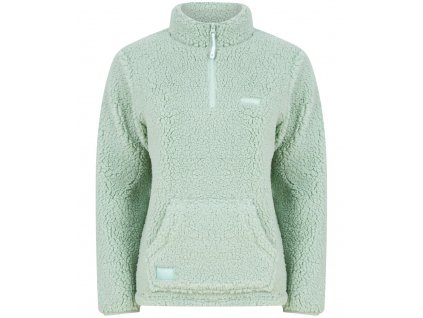 Navitas Mikina Womens Sherpa Pullover Light Green