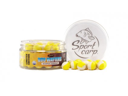 Sportcarp Neutrálně Vyvážené Nástrahy Duo Wafters Scopex Shrimp 100ml (Průměr 11mm)