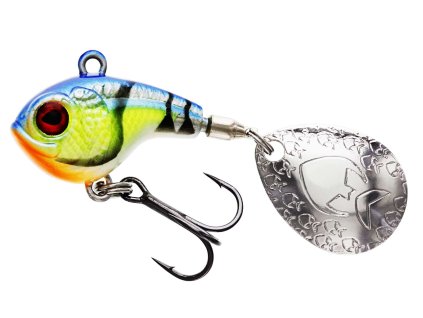 Westin Třpytka DropBite Spin Tail Jig Chareruse Blue Craw