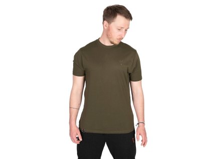 Fox Triko Khaki Head Logo T-Shirt