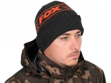 fox cepice collection beanie hat black orange (3)