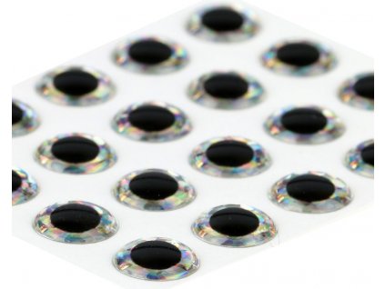 Sybai Epoxidové Oči 3D Epoxy Eyes Holographic Silver