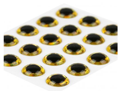 Sybai Epoxidové Oči 3D Epoxy Eyes Holographic Gold